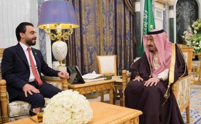 در دیدار پادشاه عربستان با مسئول دفتر رئیس پارلمان عراق ” سلمان بن عبدالعزیز ” : عراق باید به جایگاه گذشته خود برگردد.