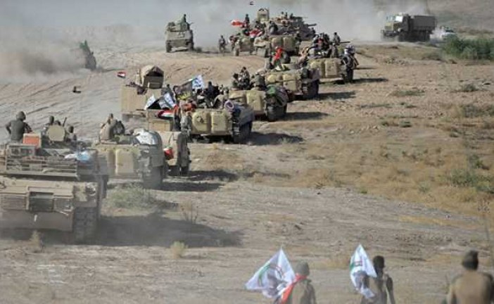 توپخانه حشد شعبی مواضع داعش را در منطقه ” سوسه ” هم مرز با عراق هدف قرار داد .