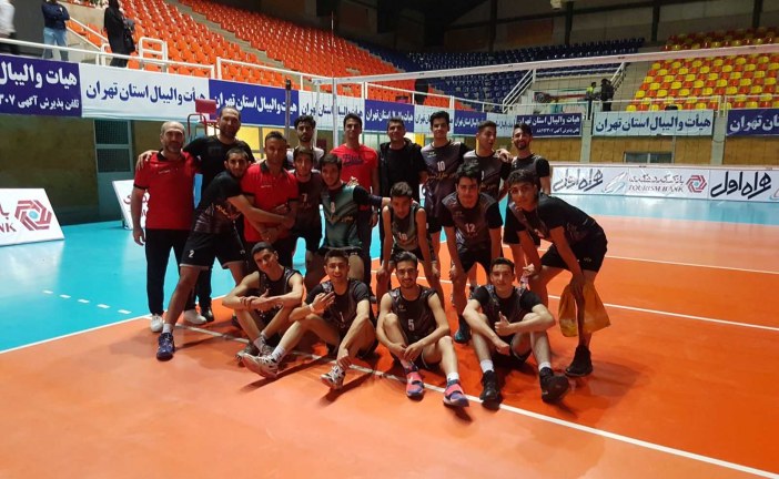 قهرمانی تیم والیبال جوانان ” محورسازان سدید ” در مسابقات لیگ دسته دوم جوانان تهران .