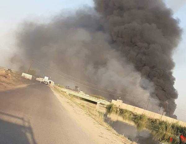 آتش‌سوزی در بزرگترین پایگاه هوایی عراق