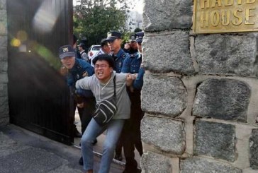 تظاهرات ضدآمریکایی در کره جنوبی /ورود معترضان به محل اقامت سفیر آمریکا