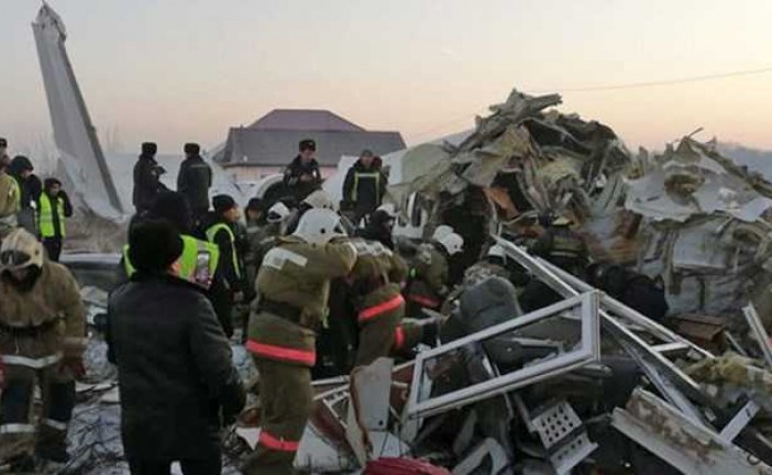 سقوط هواپیمای مسافربری در قزاقستان با 100 سرنشین