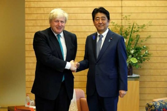 نخست‌وزیران انگلیس و ژاپن پس از سفر روحانی گفت وگو کردند