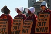 اعتراض زنان مخالف ترامپ در واشنگتن