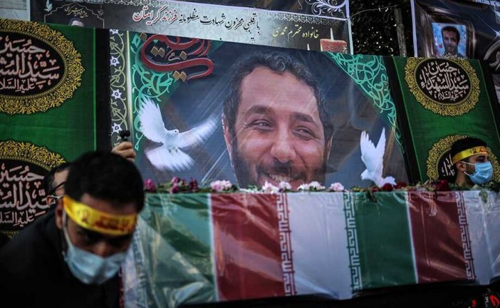مراسم تشییع جنازه شهید امر به معروف شهید محمد محمدی