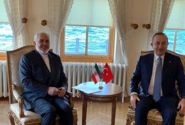 ظریف با وزیر خارجه ترکیه دیدار کرد
