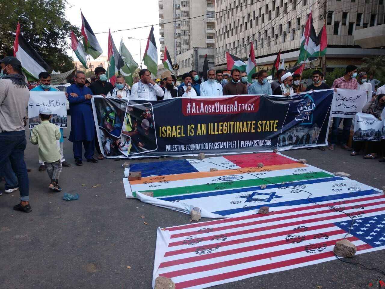 پاکستانی‌ها خواستار توقف جنایات رژیم صهیونیستی در فلسطین شدند