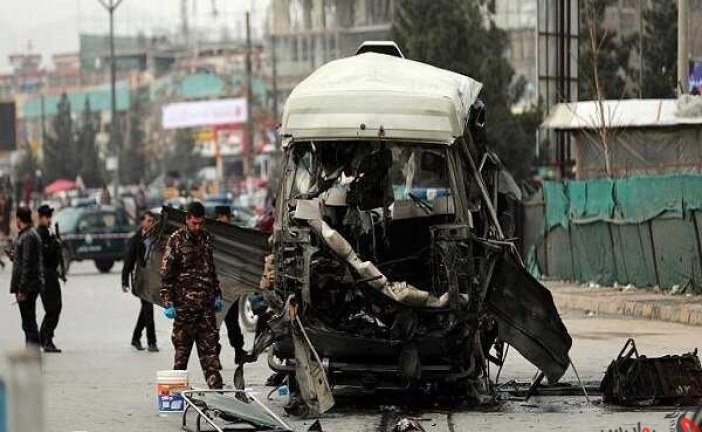 انفجار خودرو بمب گذاری شده مقابل مقر پلیس در بغلان افغانستان