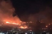 آتش سوزی گسترده در شمال سرزمین‌های اشغالی