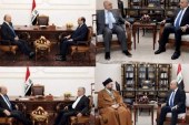 آغاز دیدار «برهم صالح» با رهبران ائتلاف‌ها و گروهای‌ شیعه عراق در بغداد