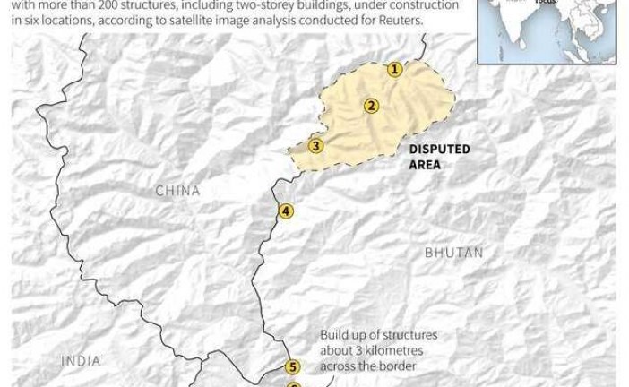 افزایش سرعت ساخت‌وساز چین در مرز بوتان