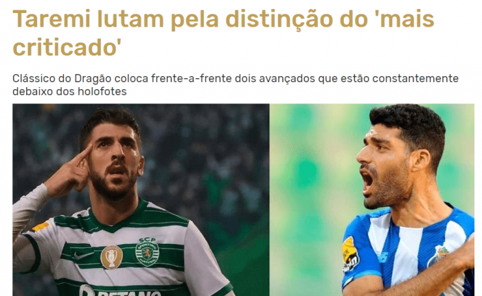 گزارش نشریه پرتغالی از طارمی پیش از بازی با اسپورتینگ ؛ ستاره‌ای که همه از او صحبت می‌کنند
