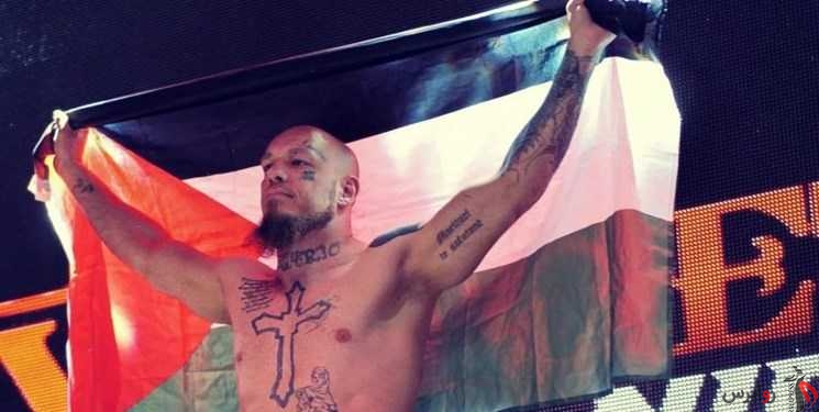 قهرمان MMA حامی فلسطین مقابل اشغالگران صهیونیست شد+عکس