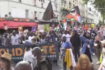 پایتخت فرانسه صحنه تظاهرات ضدنژادپرستی در آستانه انتخابات پارلمانی