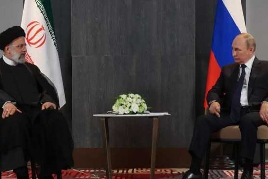 روسای جمهور ایران و روسیه با یکدیگر دیدار کردند