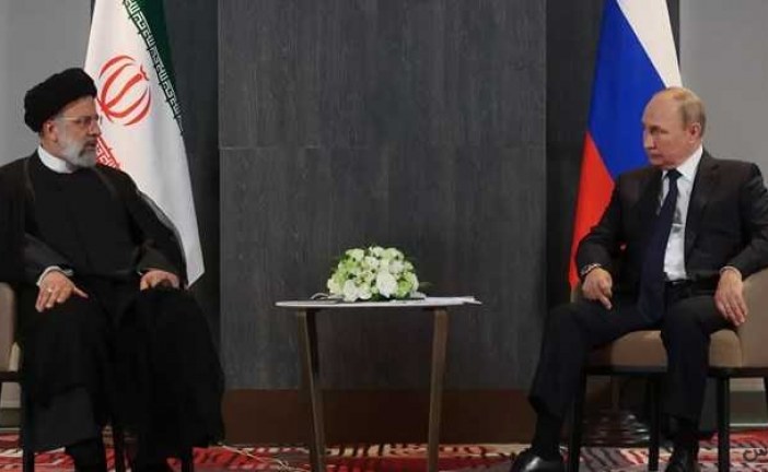 روسای جمهور ایران و روسیه با یکدیگر دیدار کردند