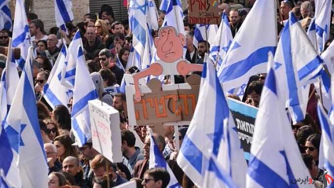 خیابان‌های تل‌آویو در تسخیر مخالفان نتانیاهو است