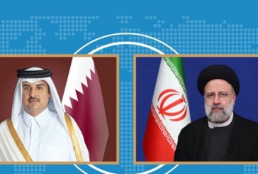 رئیسی و امیر قطر درباره تحولات غزه گفت‌وگو کردند
