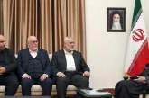 دیدار اسماعیل هنیه رئیس دفتر سیاسی حماس و هیات همراه با حضرت آیت‌الله خامنه‌ای