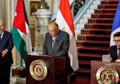تأکید مصر، اردن و فرانسه بر لزوم توقف جنگ غزه