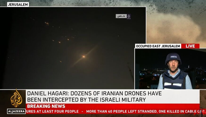 روایت خبرنگار الجزیره از مناطق اشغالی: الجزیره: اسرائیل تاکنون چنین حمله گسترده ای را به خود ندیده بود