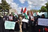 دانشجویان مشهدی در حمایت از خیزش دانشجویان آمریکا تجمع کردند