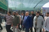 قالیباف برای شرکت در انتخابات در حرم حضرت عبدالعظیم حسنی  ( ع ) حضور یافت