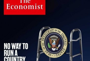عکس | طرح جنجالی نشریه اکونومیست برای انتخابات آمریکا؛ تمسخر بایدن! ( بدون شرح )